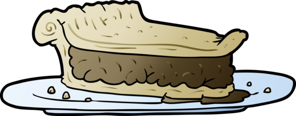 cartoon meat pie