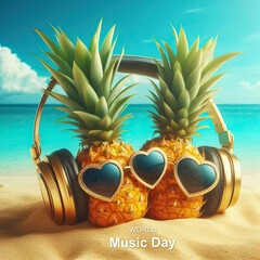 World Music Day, or. international music day. World Music Day poster, Happy World Music Day. and...