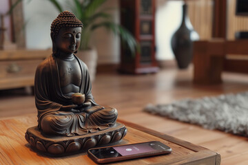 Multiple Zen meditation apps are displayed on a smartphone screen - indicating the modern approach...