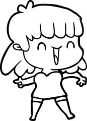 cartoon woman