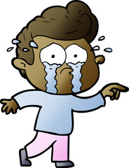 cartoon crying man