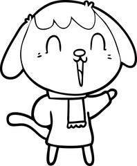 cute cartoon dog
