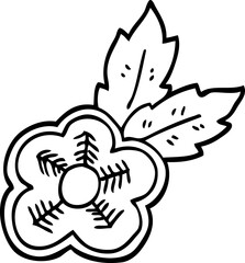 line drawing cartoon rose tattoo symbol