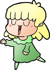 cartoon woman