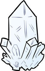 cartoon quartz crystal