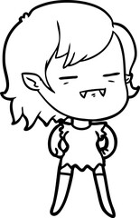 cartoon undead vampire girl