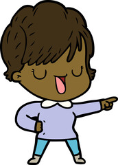 cartoon woman talking