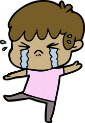 cartoon boy crying