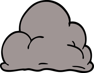 cartoon doodle storm cloud
