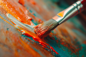 brush and paint