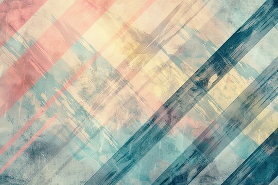 Texture of linear structure elements. Vertical, horizontal, diagonal lines. Interesting graphic pattern. Pastel colors, trendy summer light. Abstract architecture background. Concrete geometric shapes