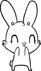 cute cartoon rabbit