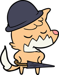 friendly cartoon fox