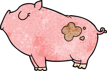 cartoon pig