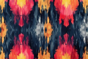 Vibrant abstract pattern with red, yellow, and blue colors. Suitable for backgrounds and designs