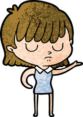 cartoon woman