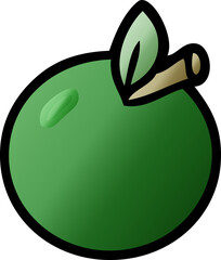 cartoon apple