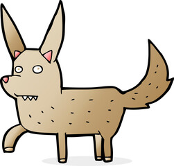 cartoon wild dog