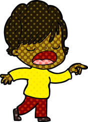 cartoon woman talking