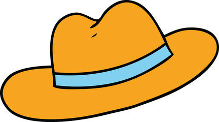 hand drawn cartoon doodle of a hat