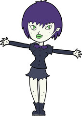 cartoon vampire girl