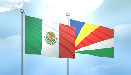 Mexico and Seychelles Flag Together A Concept of Relations
