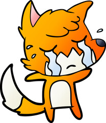 crying fox cartoon