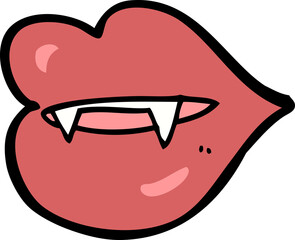 cartoon vampire fangs