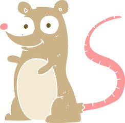 flat color illustration of mouse