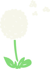 flat color style cartoon flower