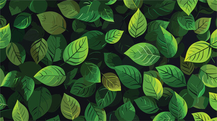 Seamless texture with leaves. Endless vector backgr - obrazy, fototapety, plakaty