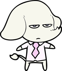 annoyed cartoon elephant