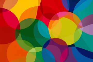 Abstract colorful background with circles