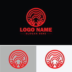 Rainbow logo icon vector for business app icon cloud natural silhouette rainbow logo template