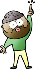cartoon bearded man