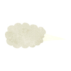 freehand retro cartoon steam blast symbol