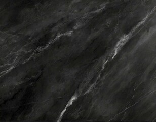 Luxurious Black Marble Surface: Detailed Texture
