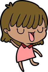 cartoon woman