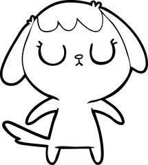 cute cartoon dog