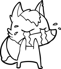 cartoon crying wolf