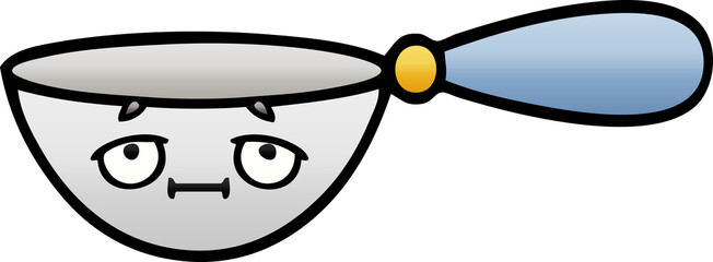 gradient shaded cartoon of a measuring spoon