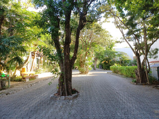 Obraz premium Playacar street view in the daytime
