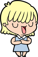 cartoon woman