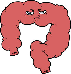 cartoon angry colon
