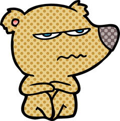 angry bear cartoon