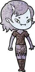 cartoon friendly vampire girl