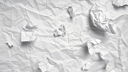 A crumpled paper: folds tell stories, wrinkles hold memories, imperfections reveal beauty in impermanence. - obrazy, fototapety, plakaty