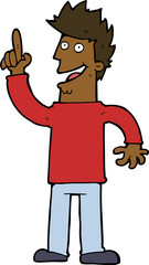 cartoon man with great new idea