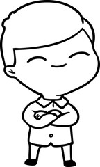 cartoon smiling boy