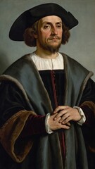Columbus old portrait - generative ai